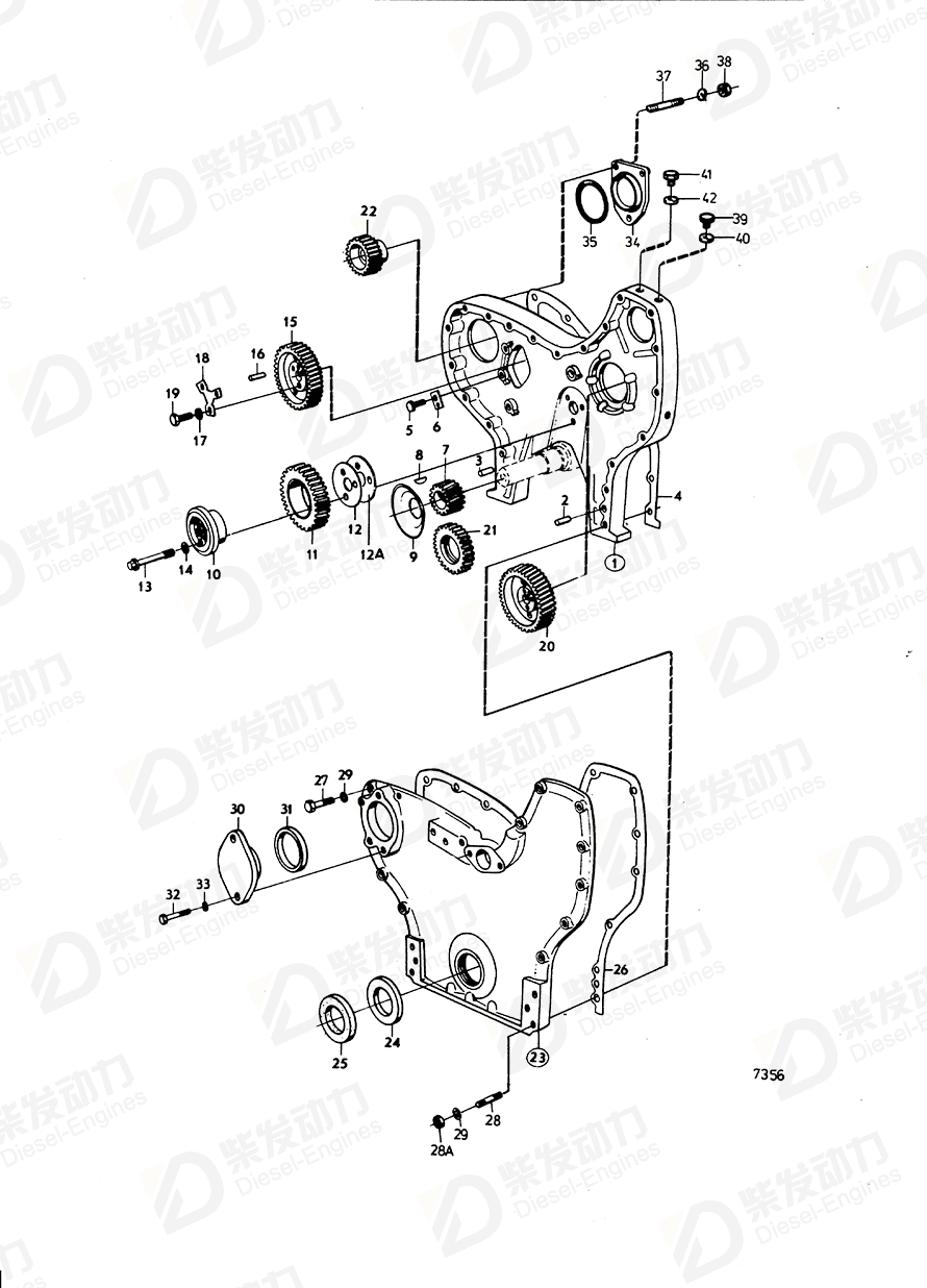 VOLVO Gasket 466194 Drawing